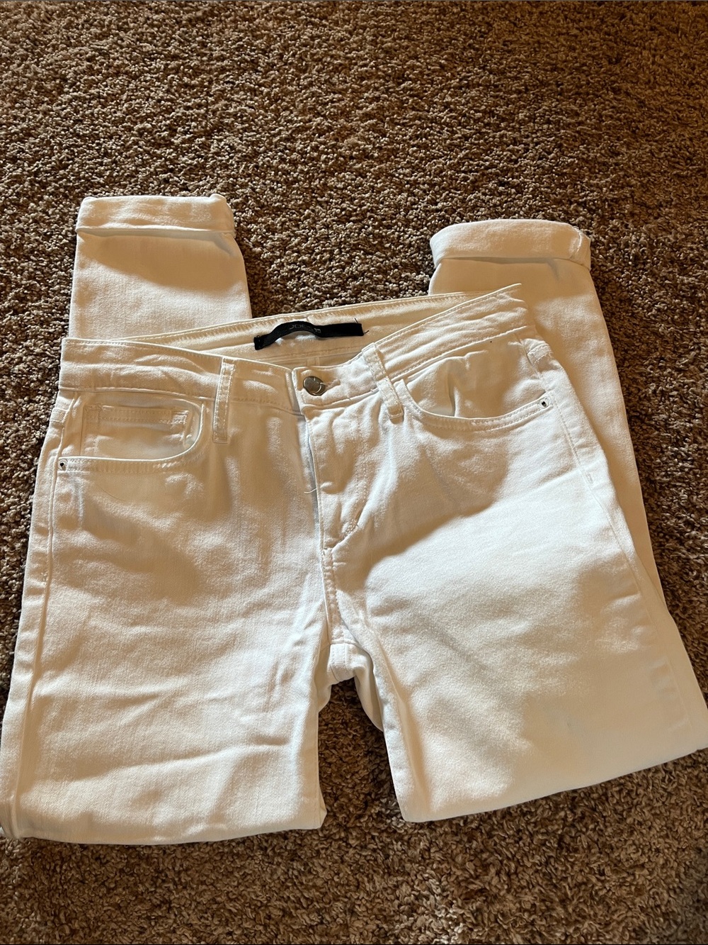 Joes white skinny jeans